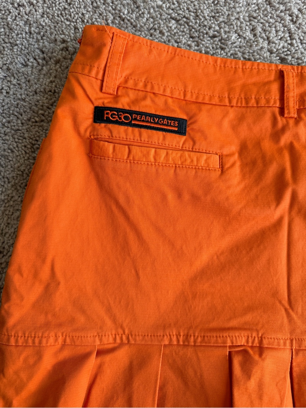 Pearly Gates Orange Pleated golf Skort embroidered patch’s size 1 - Picture 8 of 12